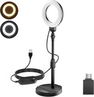 NEEWER Basics Stolno LED prstenasto svjetlo BR60 sa stalkom, 5"